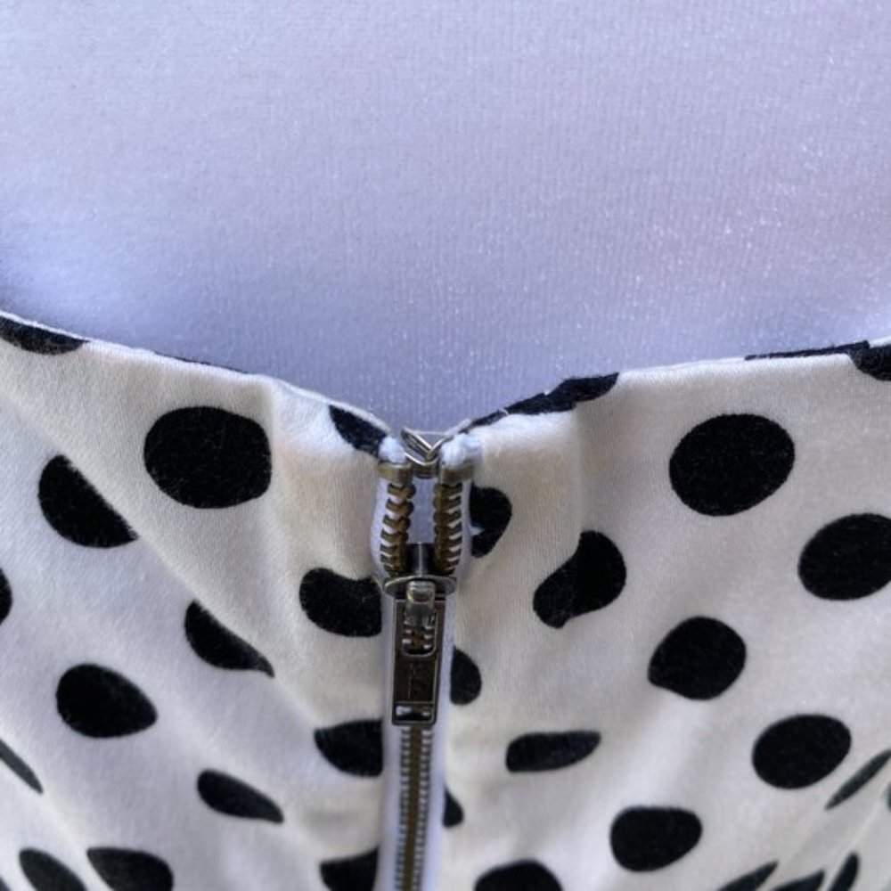 🚀SOLD🧨Mid 2000's Betsey Johnson White w/ Black polka dot - Picture 13 of 16